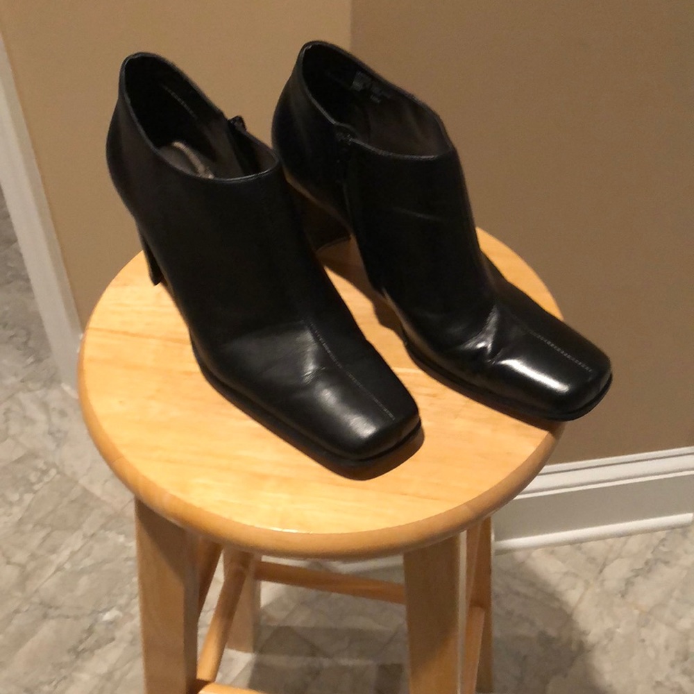 Sam & Libby Ankle Boots - 3 Inch Heels, square toe